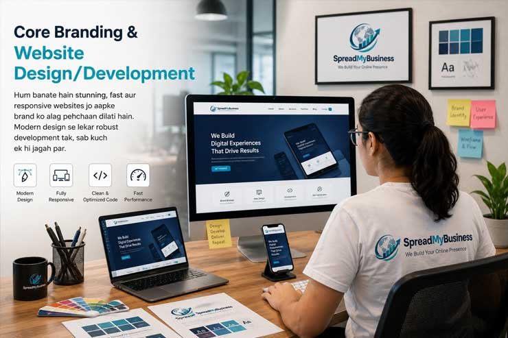 Business analytics website dashboard preview